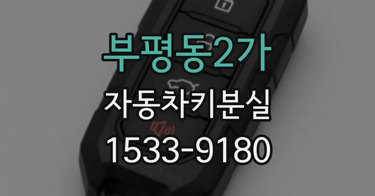 부평동2가 자동차키분실
