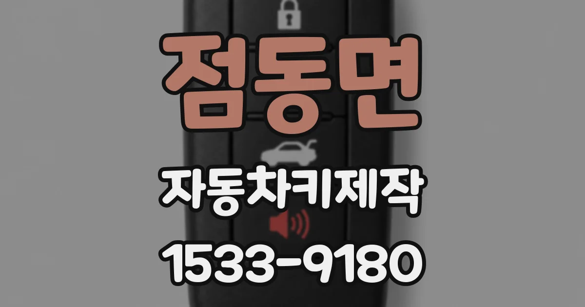 점동면 자동차키제작