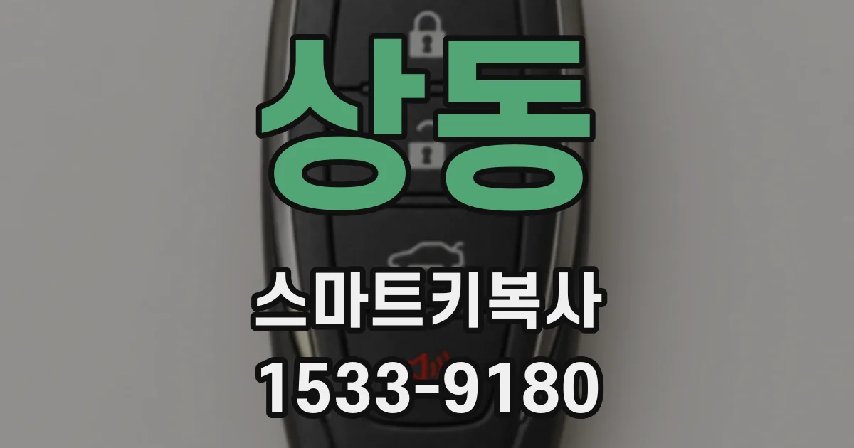 상동 스마트키복사