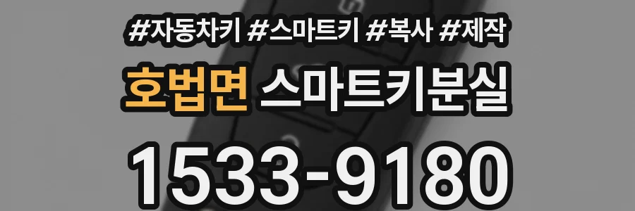 호법면 스마트키분실