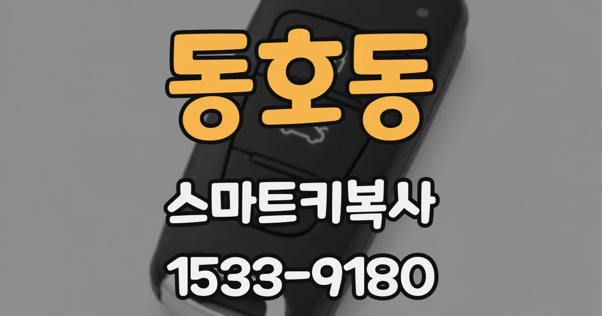 동호동 스마트키복사