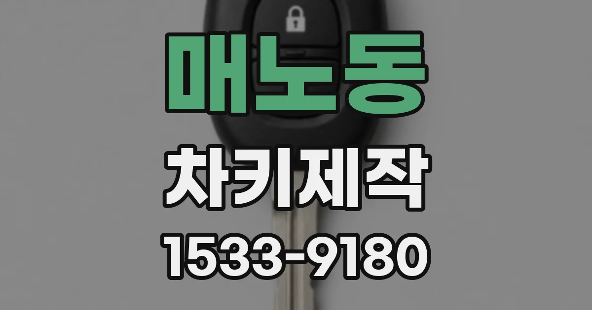 매노동 차키제작