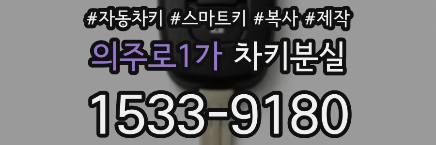 의주로1가 차키분실