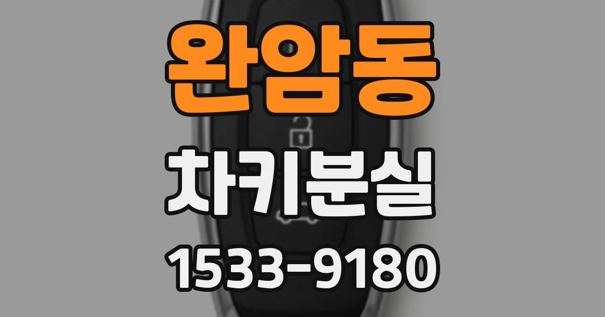 완암동 차키분실