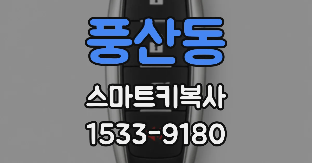 풍산동 스마트키복사