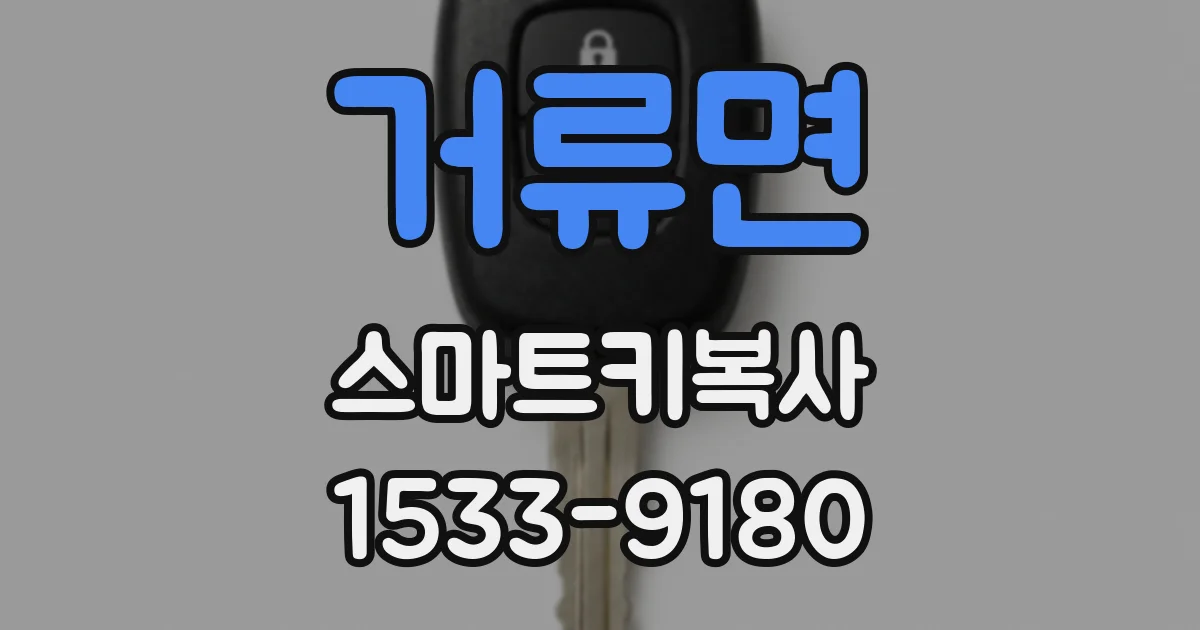 거류면 스마트키복사