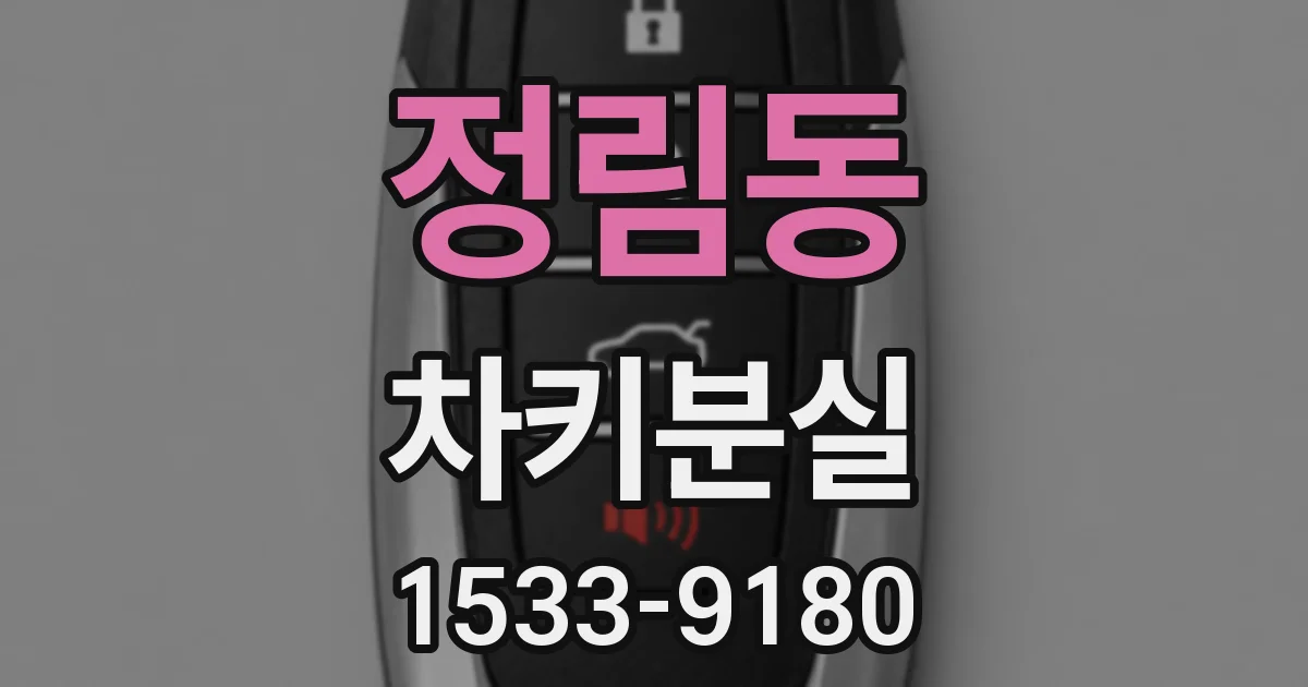 정림동 차키분실