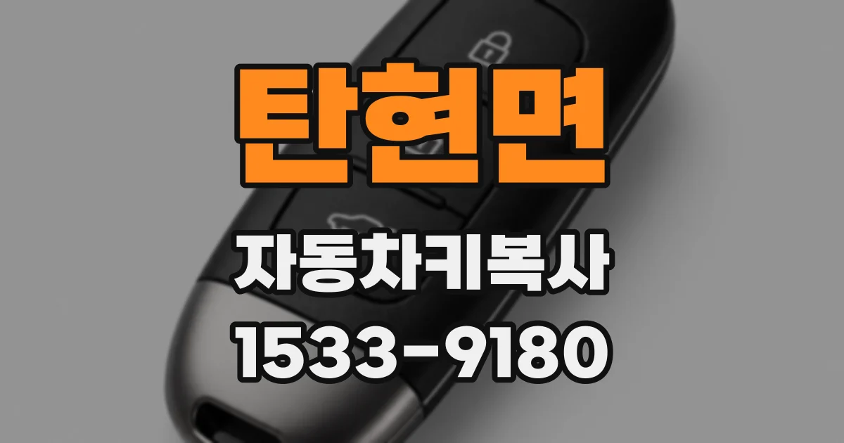 탄현면 자동차키복사