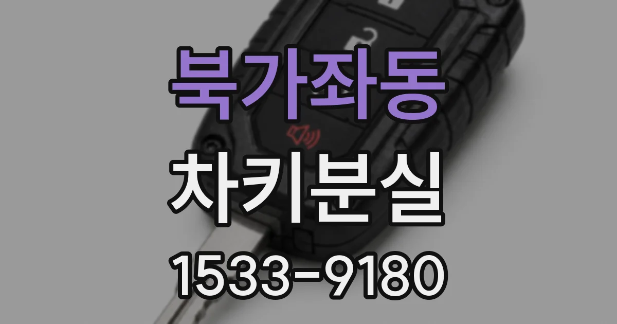 북가좌동 차키분실