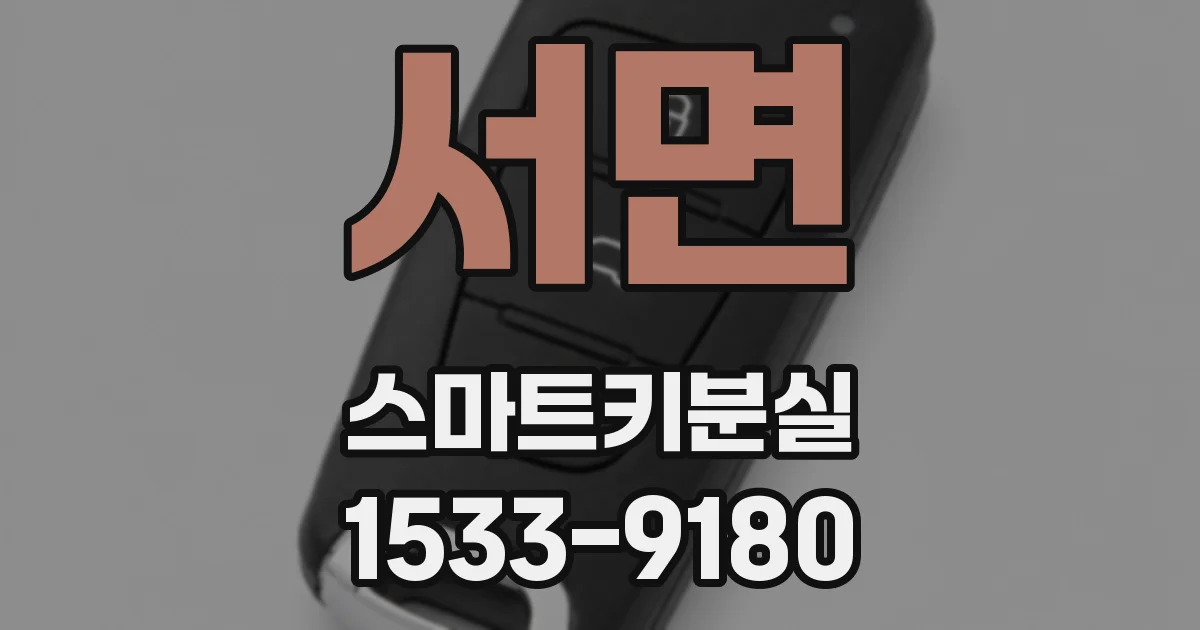 서면 스마트키분실