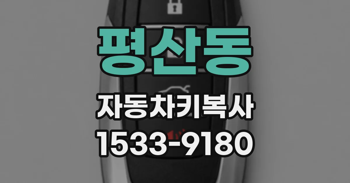 평산동 자동차키복사