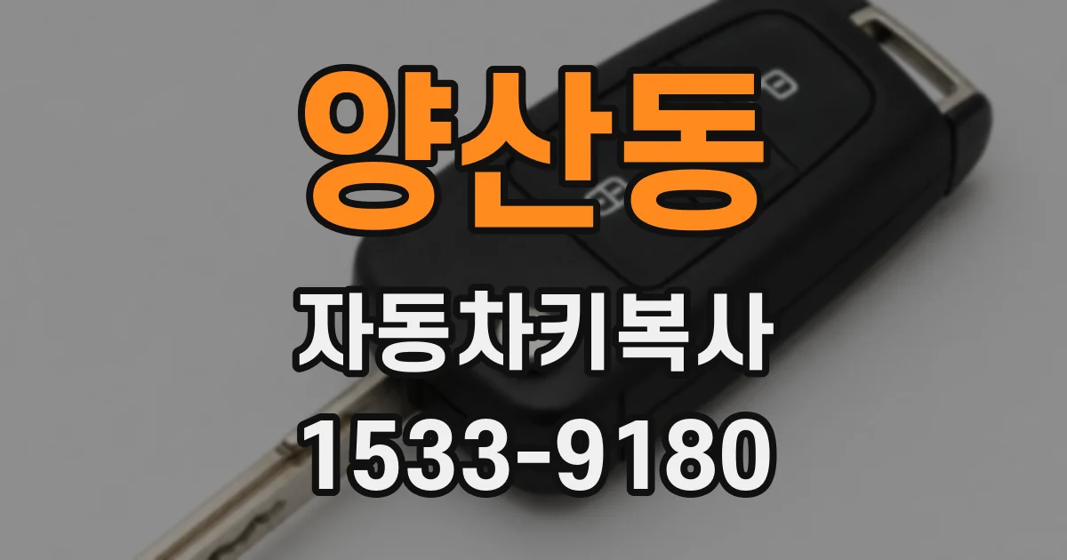 양산동 자동차키복사