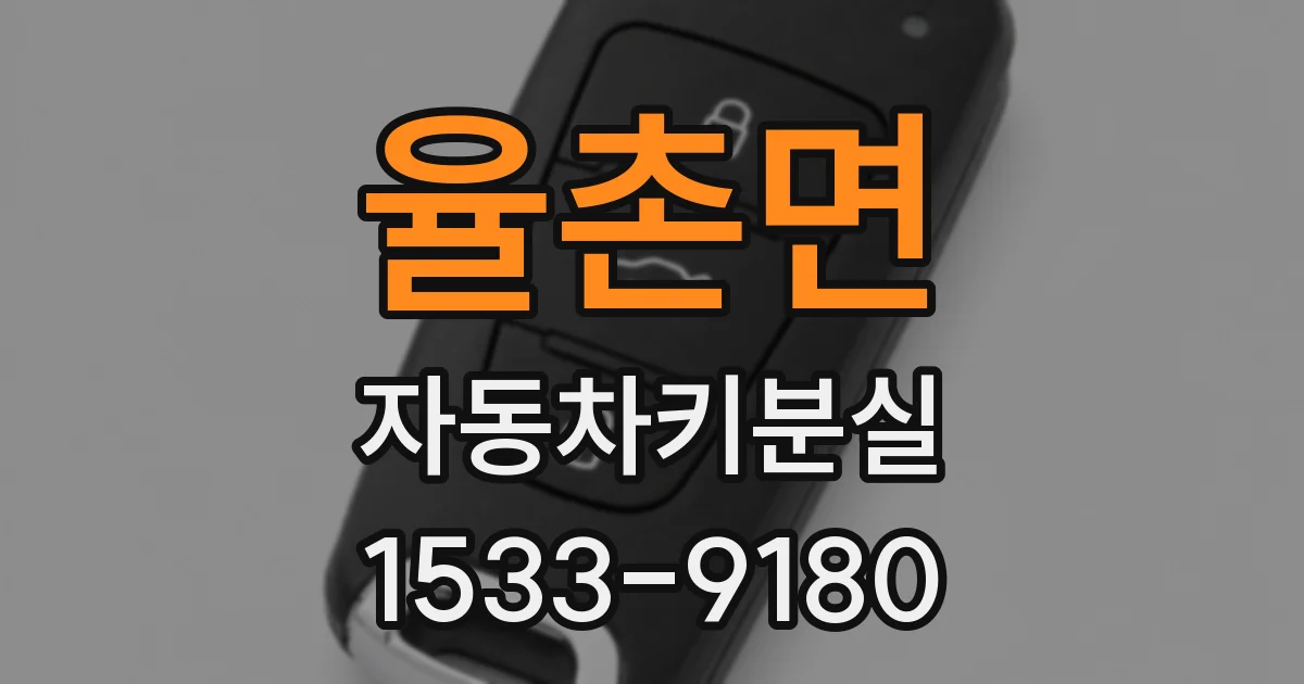 율촌면 자동차키분실