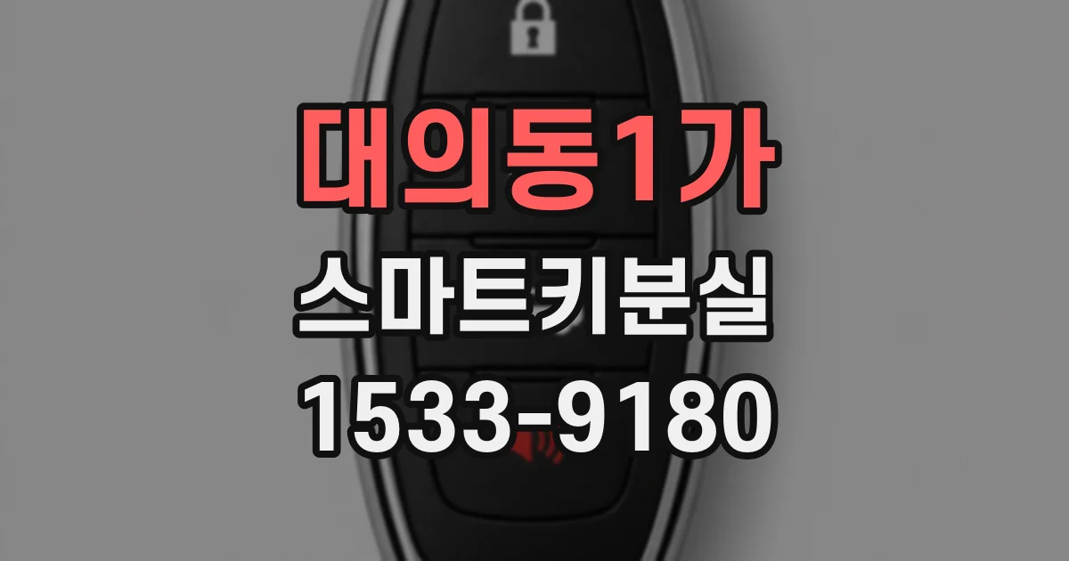 대의동1가 스마트키분실