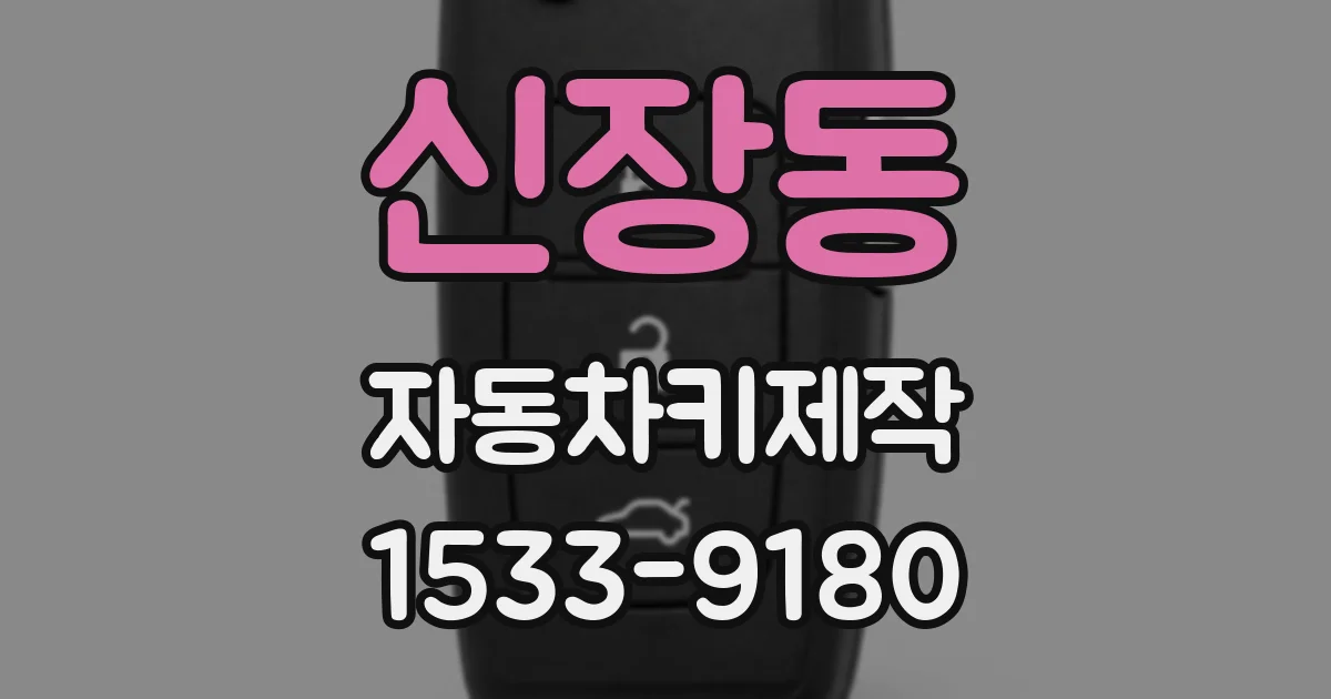 신장동 자동차키제작