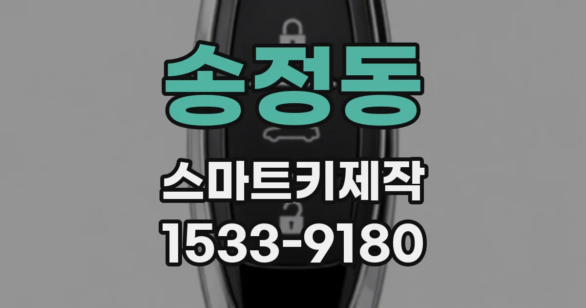 송정동 스마트키제작