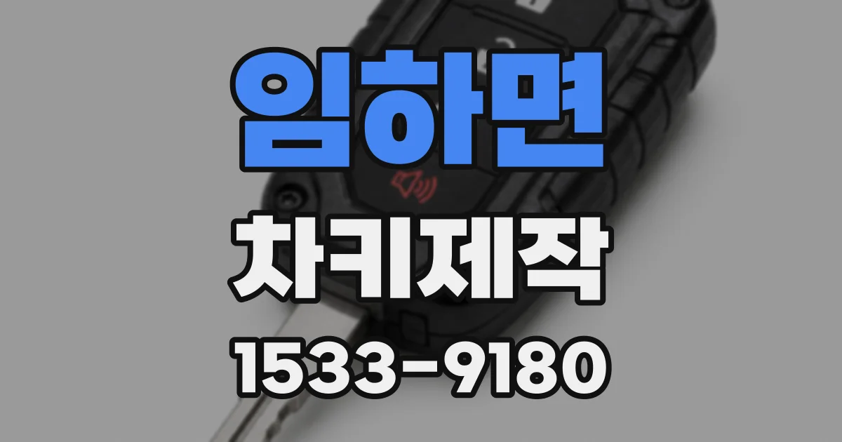 임하면 차키제작