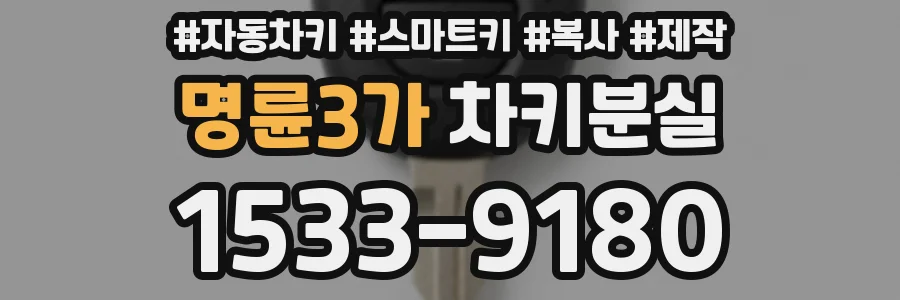 명륜3가 차키분실