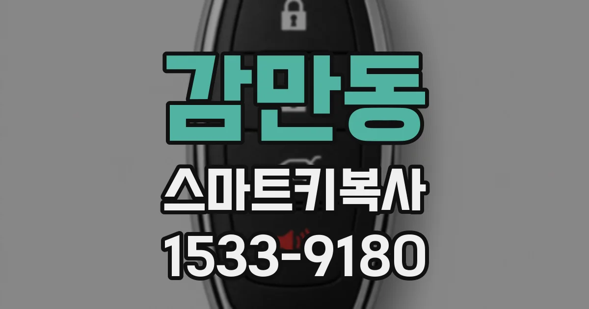 감만동 스마트키복사