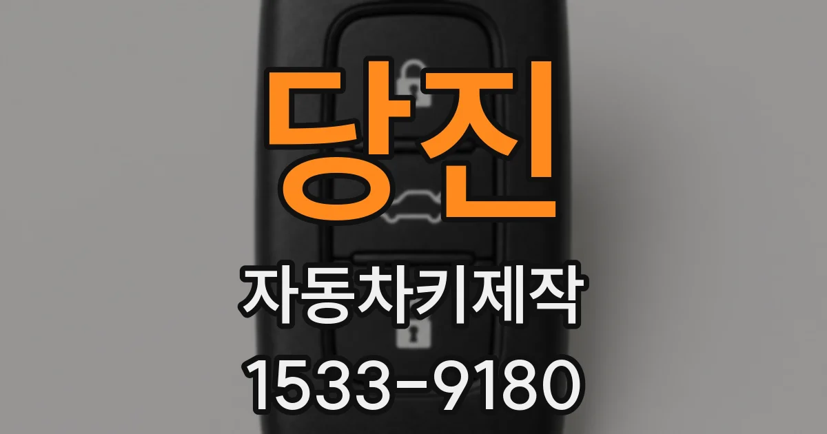 당진 자동차키제작