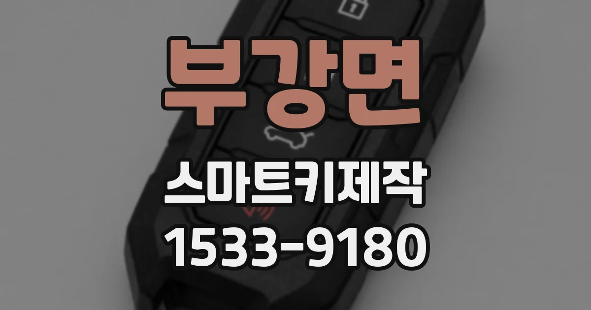부강면 스마트키제작