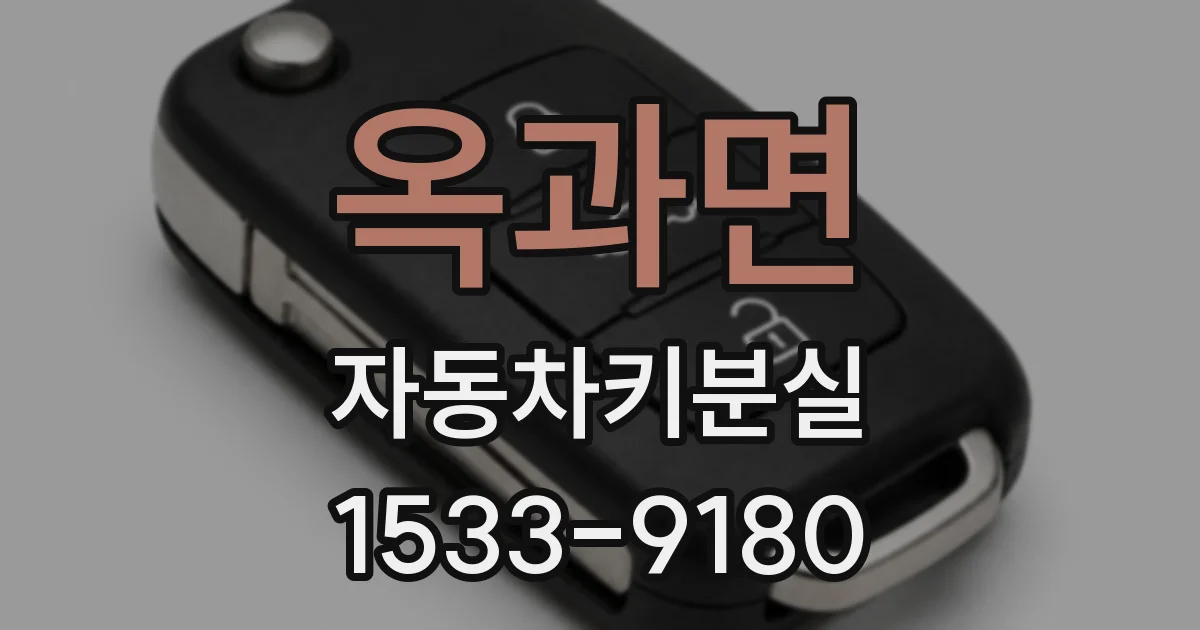 옥과면 자동차키분실
