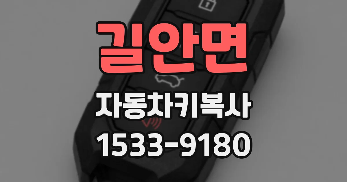길안면 자동차키복사