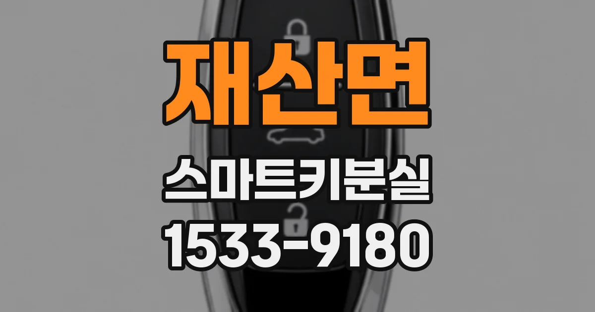 재산면 스마트키분실