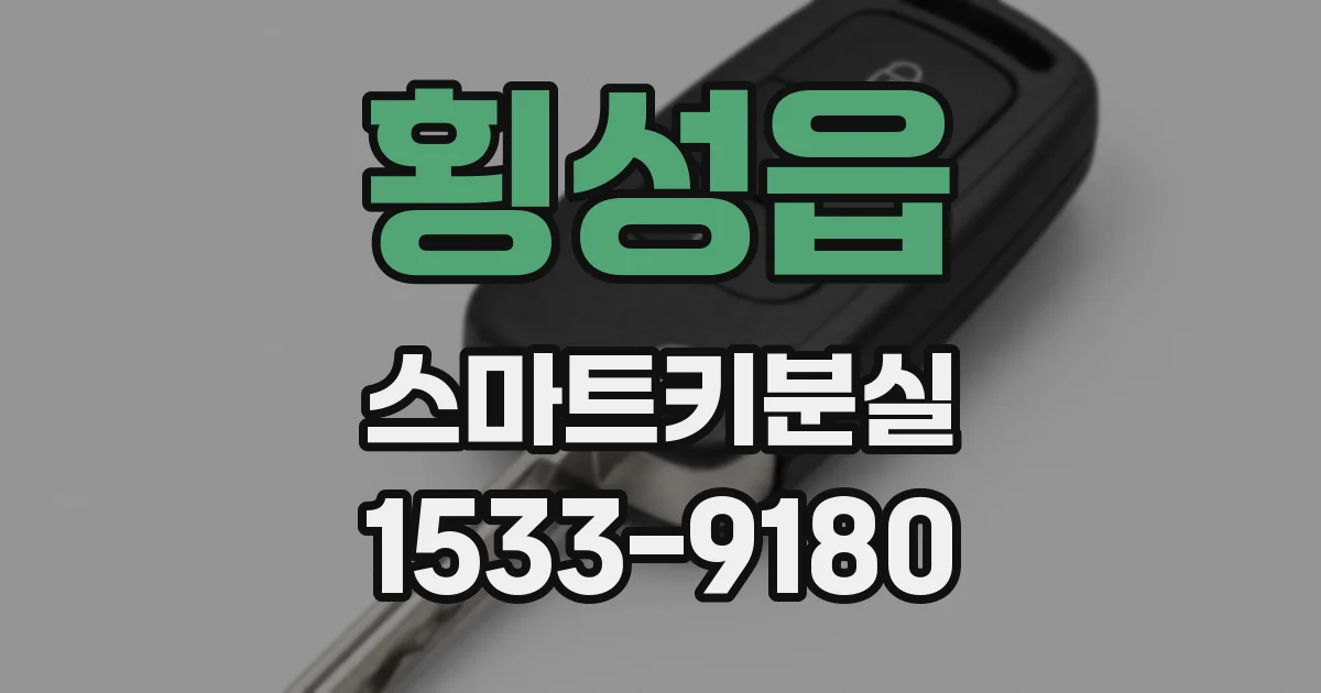 횡성읍 스마트키분실