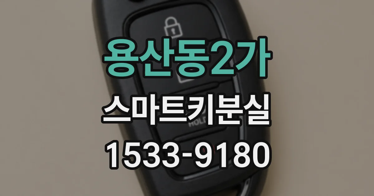 용산동2가 스마트키분실