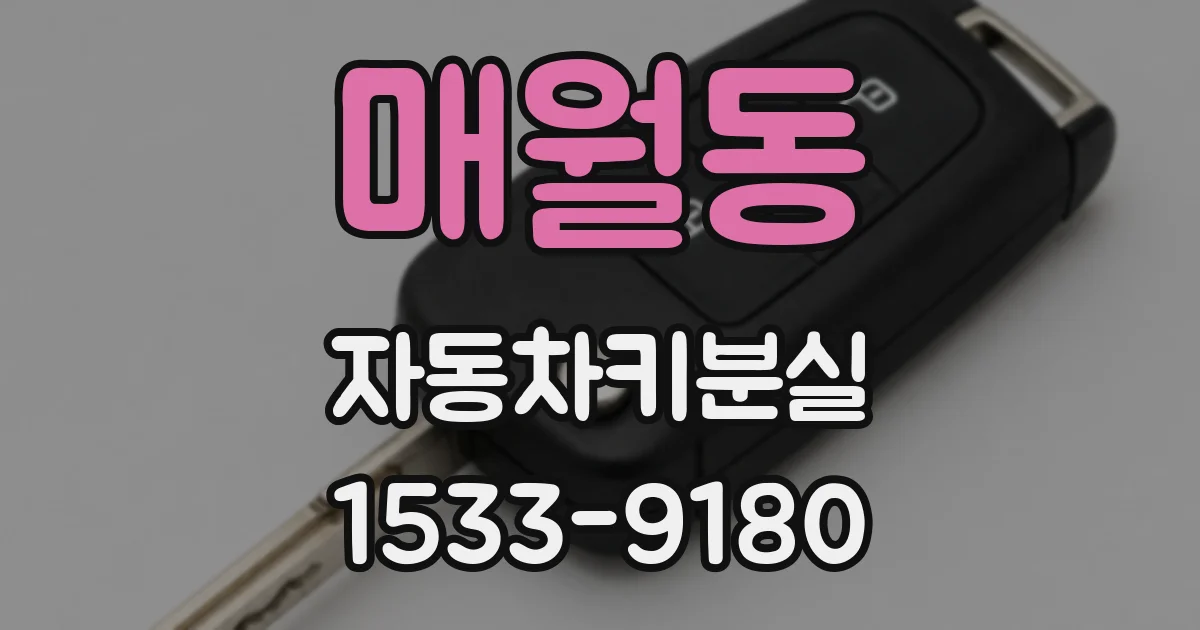 매월동 자동차키분실