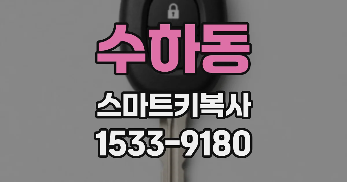 수하동 스마트키복사