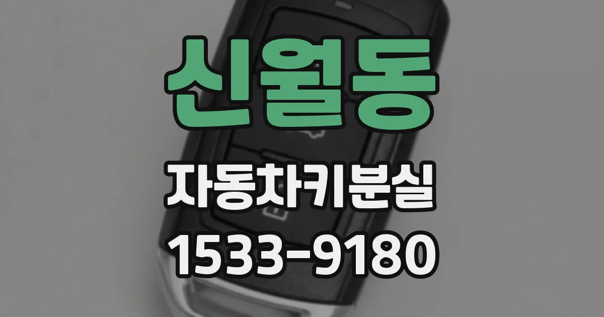 신월동 자동차키분실