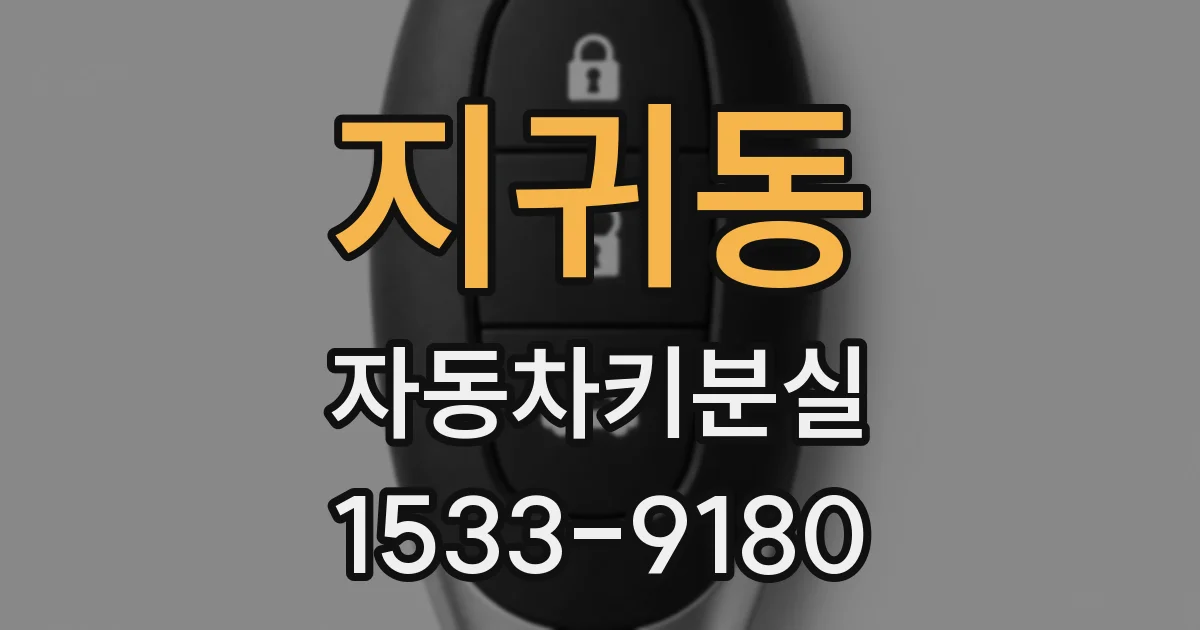 지귀동 자동차키분실