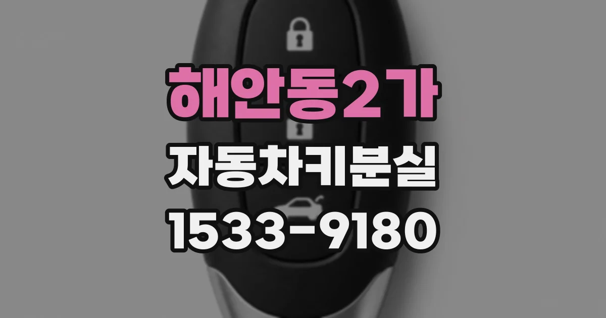 해안동2가 자동차키분실