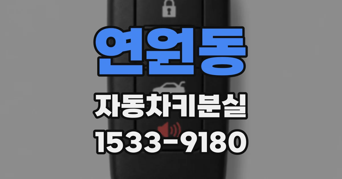 연원동 자동차키분실