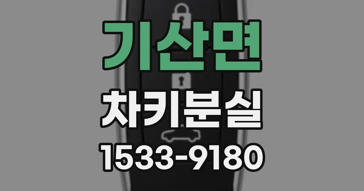 기산면 차키분실