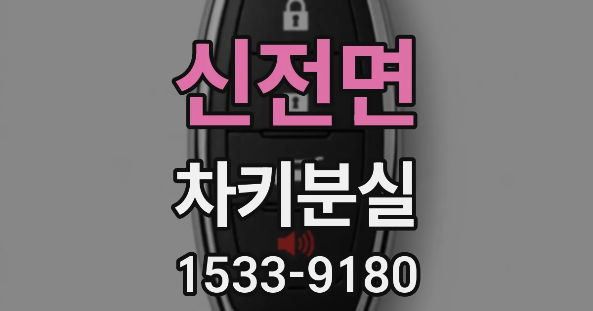 신전면 차키분실