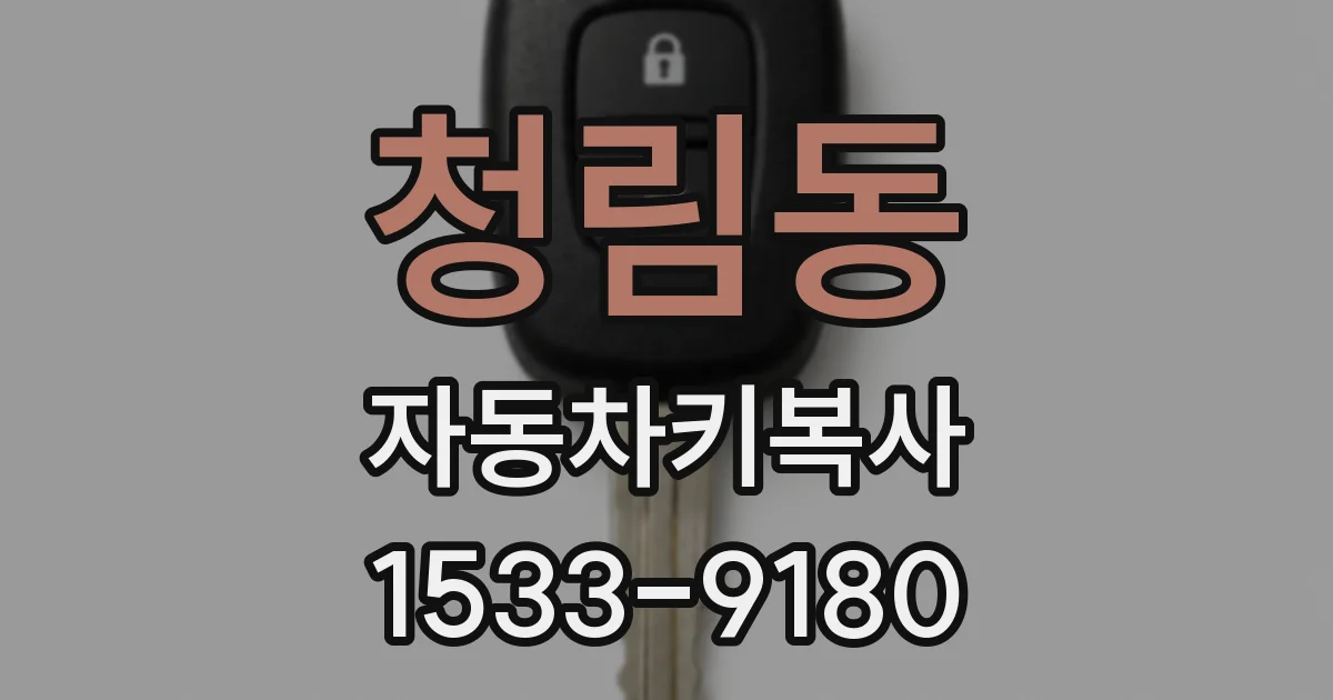 청림동 자동차키복사