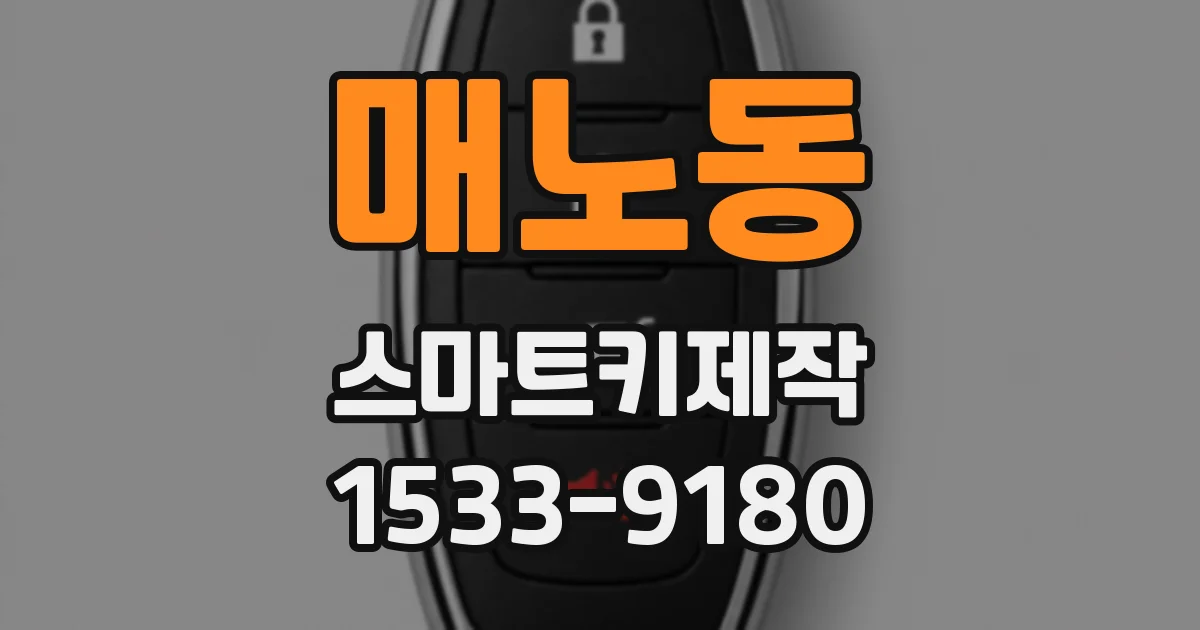 매노동 스마트키제작