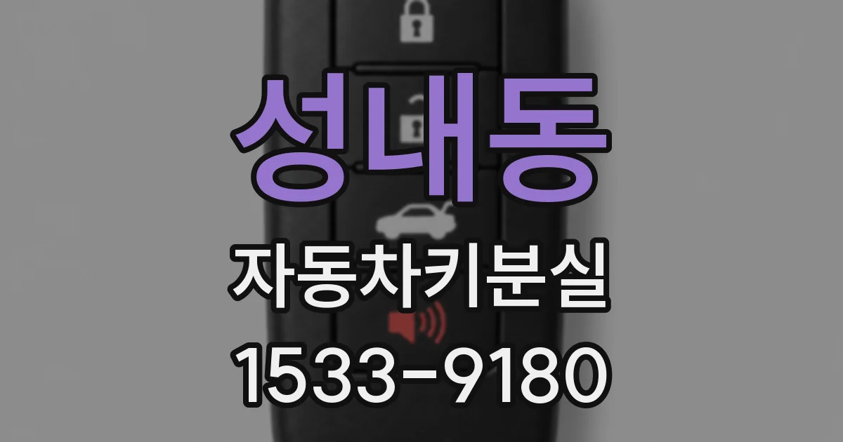 성내동 자동차키분실