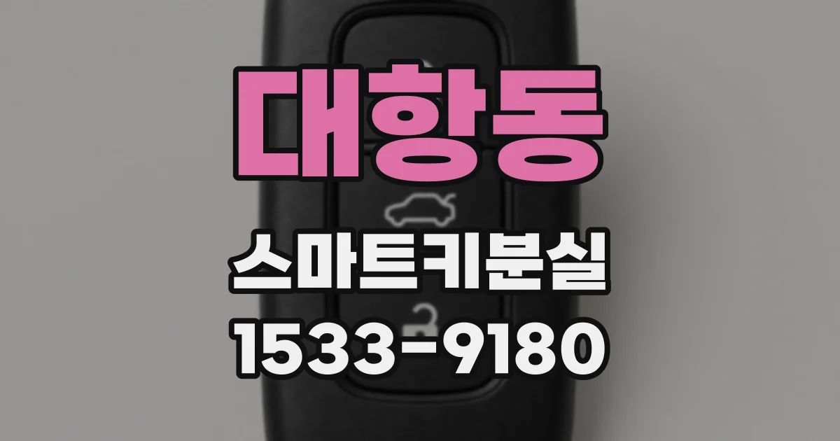 대항동 스마트키분실