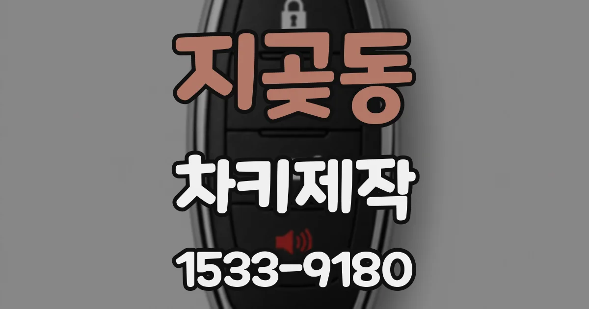 지곶동 차키제작