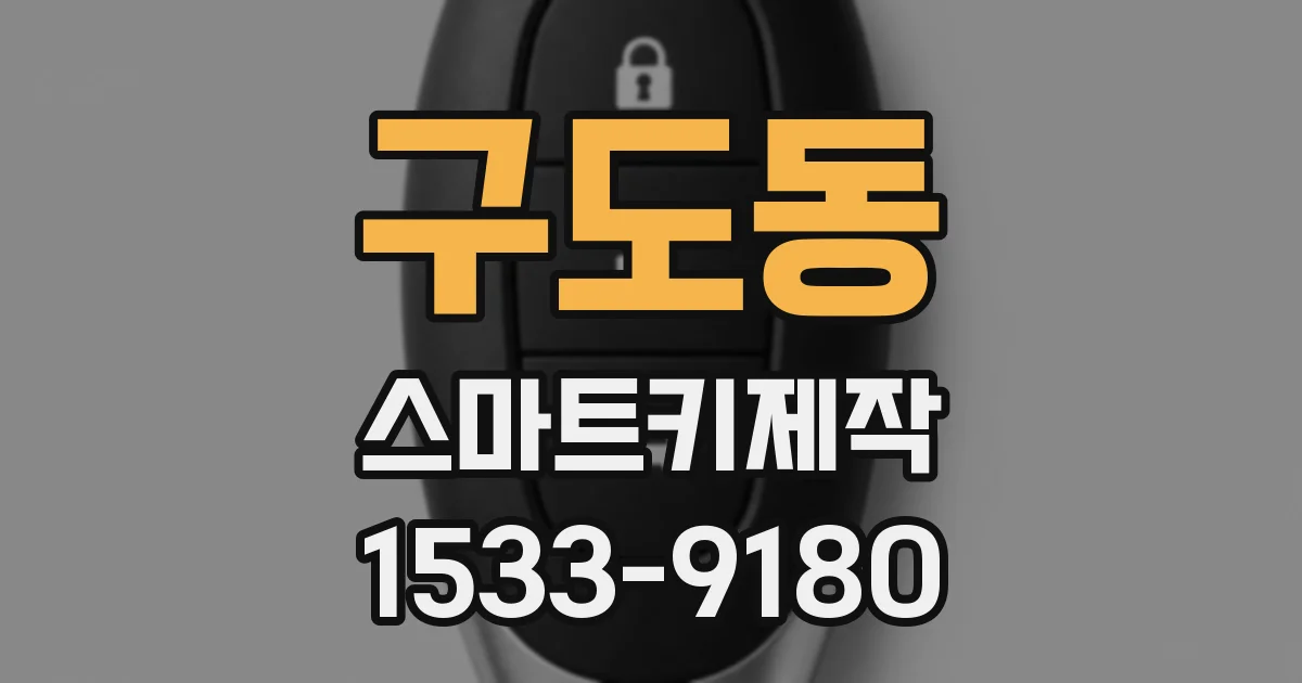 구도동 스마트키제작