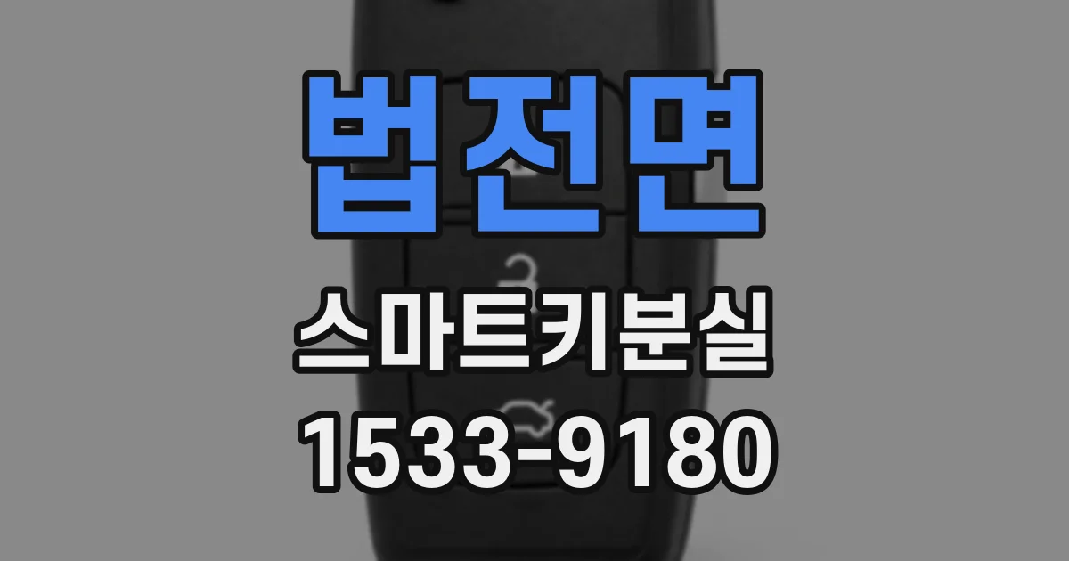 법전면 스마트키분실