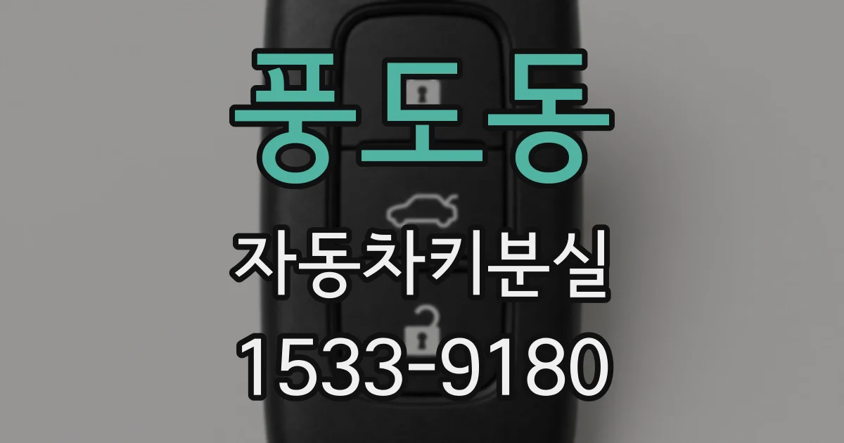 풍도동 자동차키분실