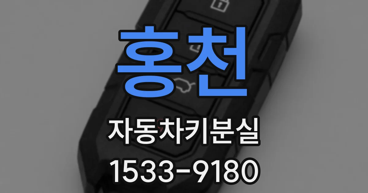 홍천 자동차키분실
