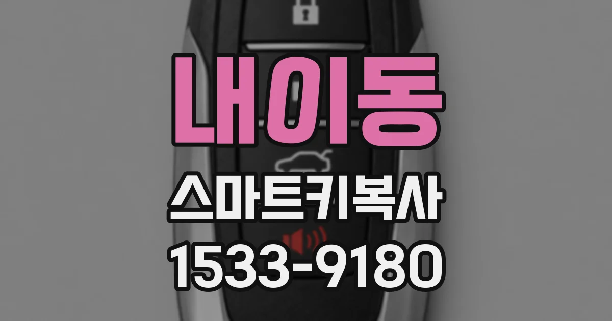 내이동 스마트키복사