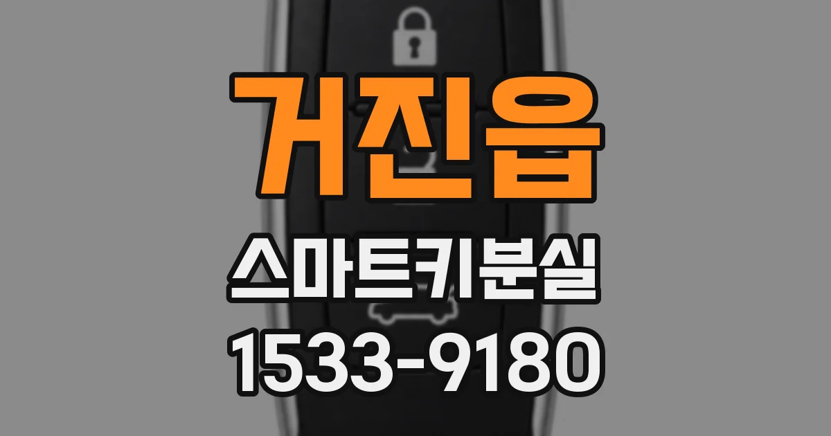 거진읍 스마트키분실