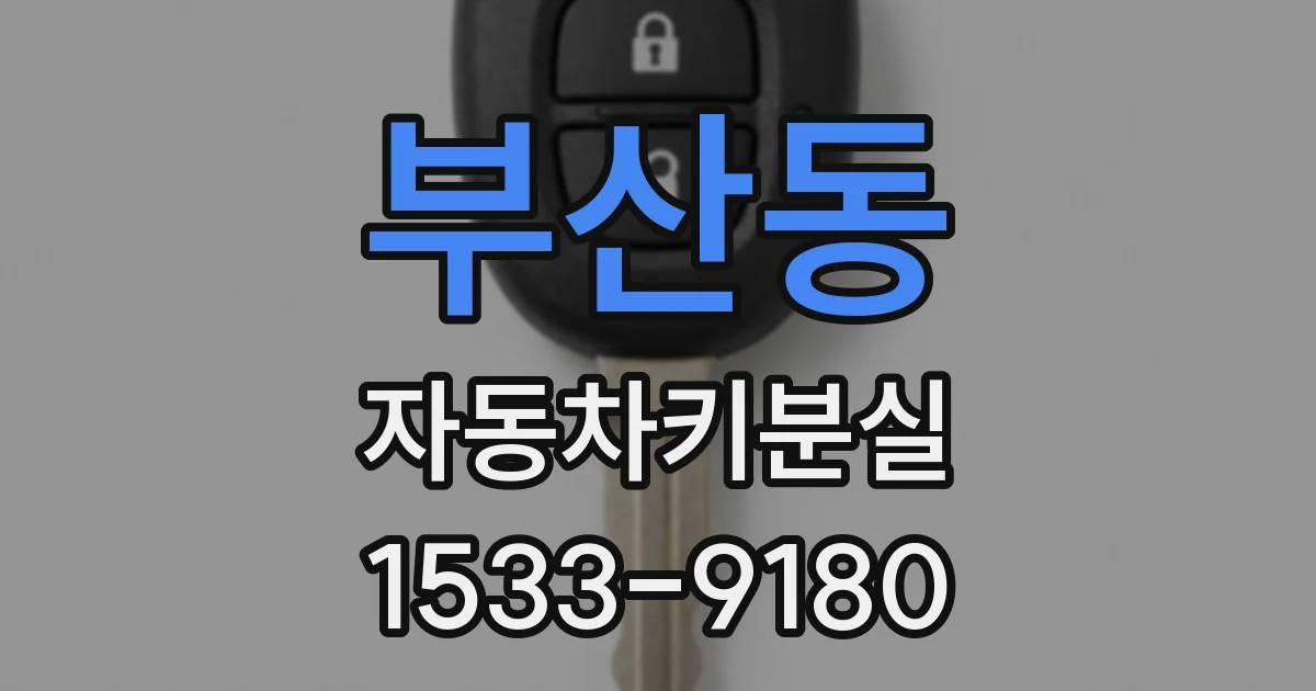부산동 자동차키분실